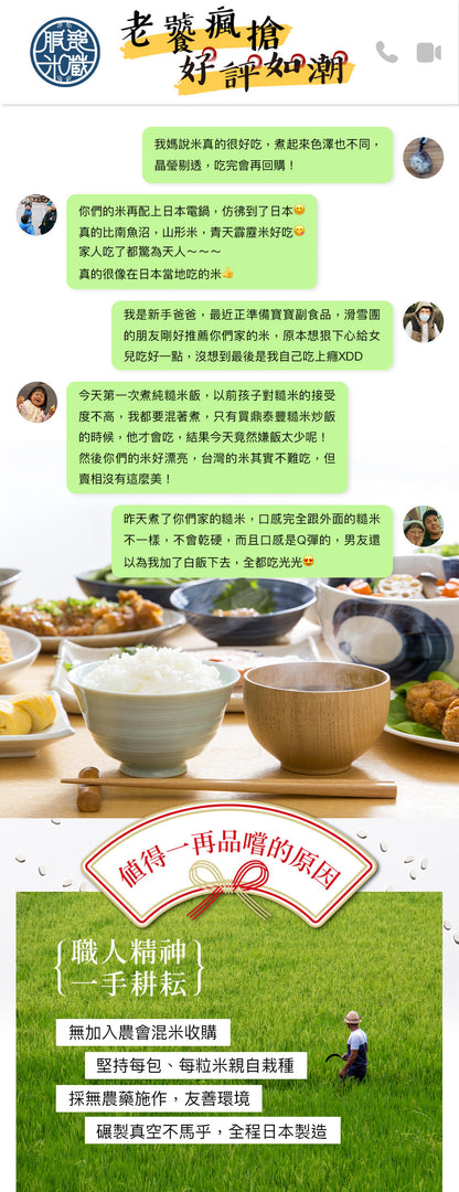 【定期配送（超好康）固定補米方案】令和七年 新潟妙高 服部米蔵越光米